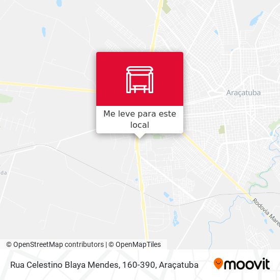 Rua Celestino Blaya Mendes, 160-390 mapa