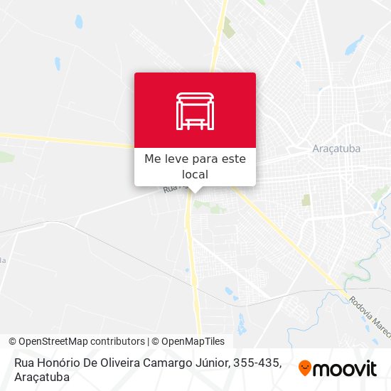 Rua Honório De Oliveira Camargo Júnior, 355-435 mapa