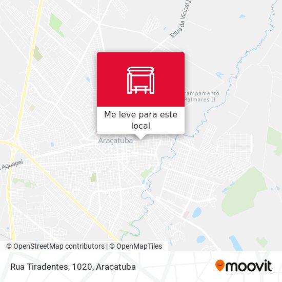 Rua Tiradentes, 1020 mapa