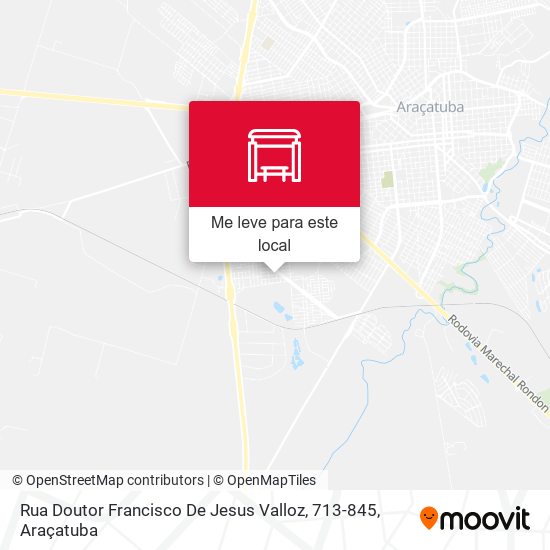 Rua Doutor Francisco De Jesus Valloz, 713-845 mapa