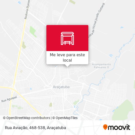 Rua Aviação, 468-538 mapa