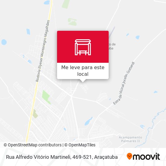 Rua Alfredo Vitório Martineli, 469-521 mapa