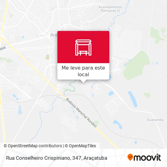 Rua Conselheiro Crispiniano, 347 mapa