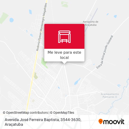 Avenida José Ferreira Baptista, 3544-3630 mapa