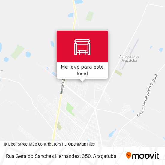Rua Geraldo Sanches Hernandes, 350 mapa