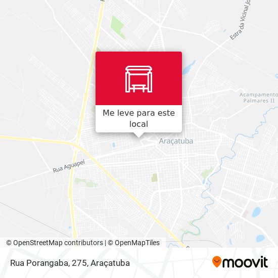 Rua Porangaba, 275 mapa