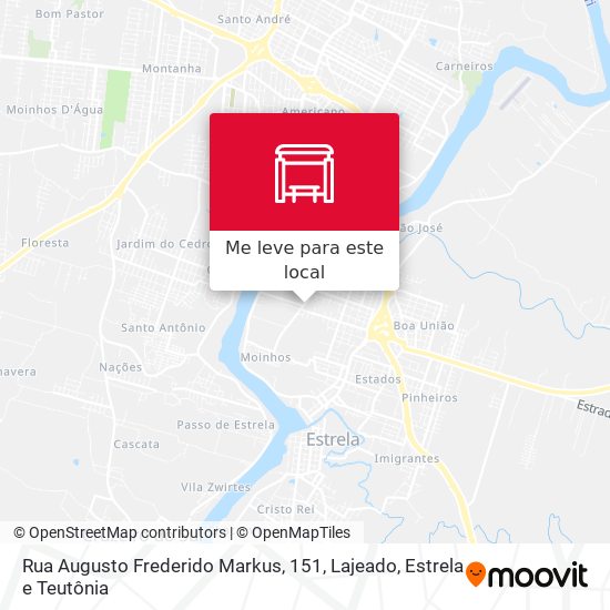 Rua Augusto Frederido Markus, 151 mapa