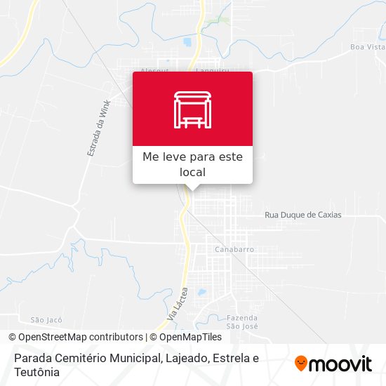 Parada Cemitério Municipal mapa