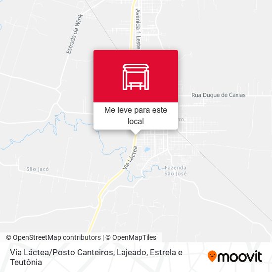 Via Láctea/Posto Canteiros mapa