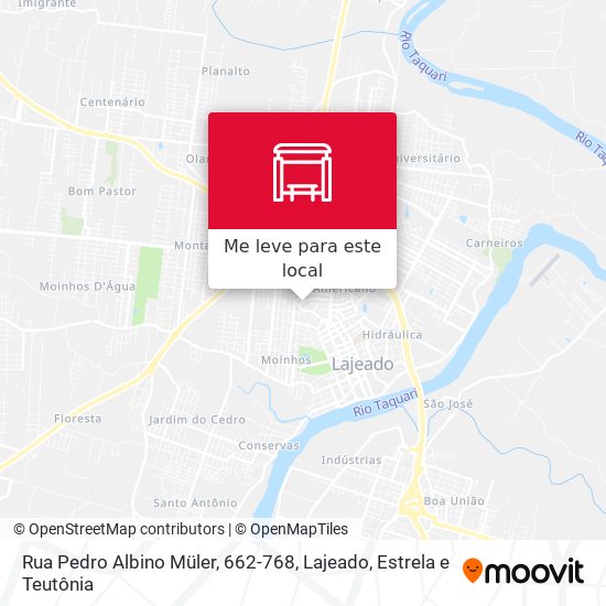 Rua Pedro Albino Müler, 662-768 mapa