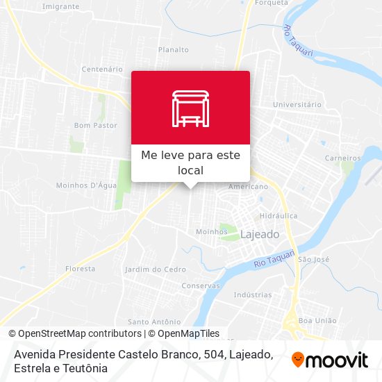 Avenida Presidente Castelo Branco, 504 mapa