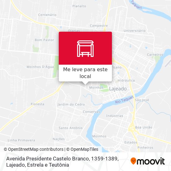 Avenida Presidente Castelo Branco, 1359-1389 mapa