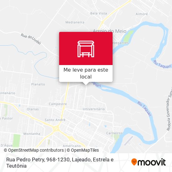 Rua Pedro Petry, 968-1230 mapa