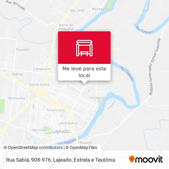 Rua Sabiá, 908-976 mapa