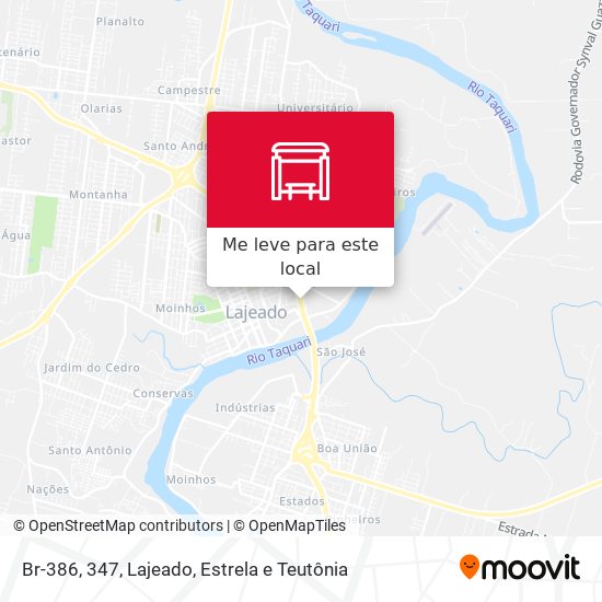 Br-386, 347 mapa