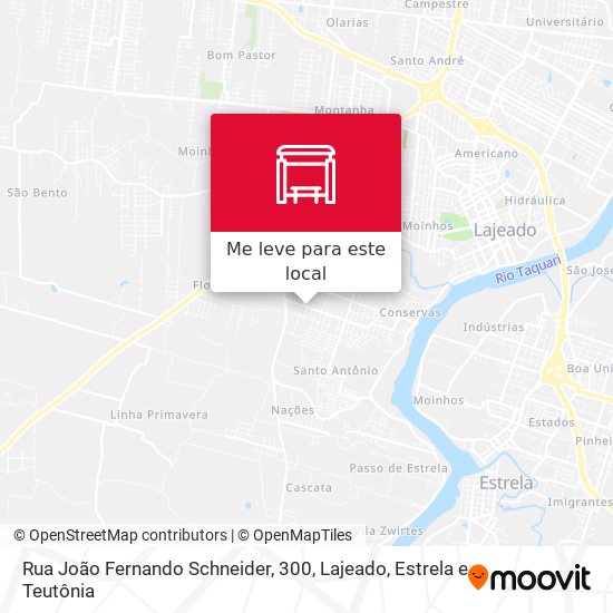 Rua João Fernando Schneider, 300 mapa