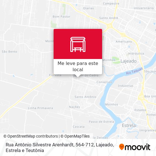 Rua Antônio Silvestre Arenhardt, 564-712 mapa