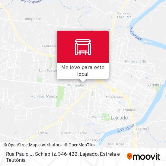 Rua Paulo J. Schlabitz, 346-422 mapa