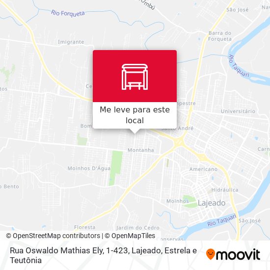 Rua Oswaldo Mathias Ely, 1-423 mapa