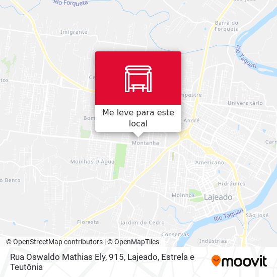 Rua Oswaldo Mathias Ely, 915 mapa