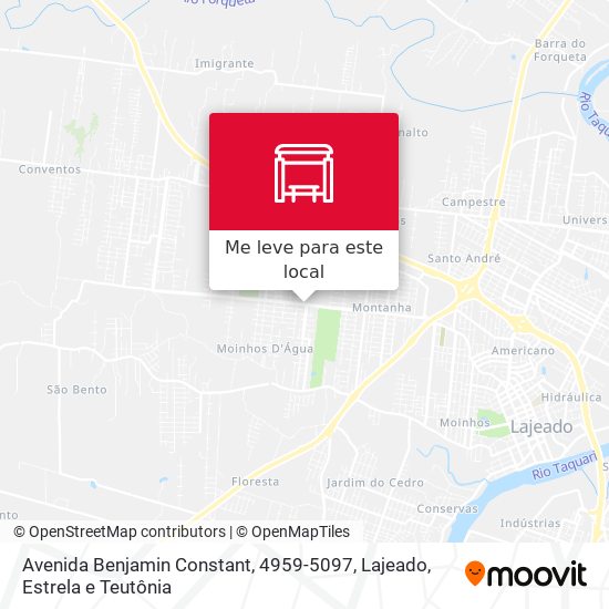 Avenida Benjamin Constant, 4959-5097 mapa
