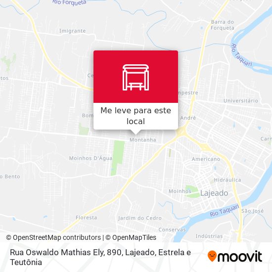 Rua Oswaldo Mathias Ely, 890 mapa