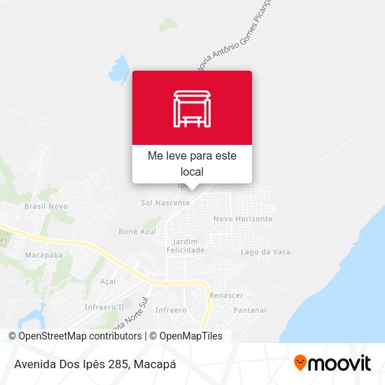 Avenida Dos Ipês 285 mapa