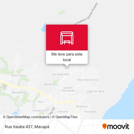 Rua Itauba 437 mapa