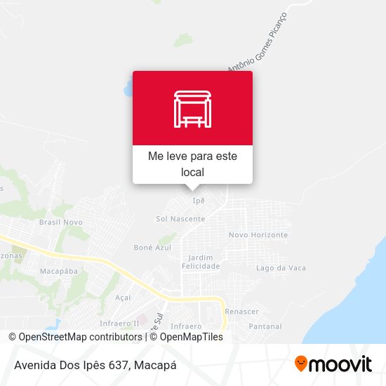Avenida Dos Ipês 637 mapa