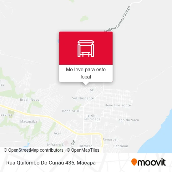 Rua Quilombo Do Curiaú 435 mapa