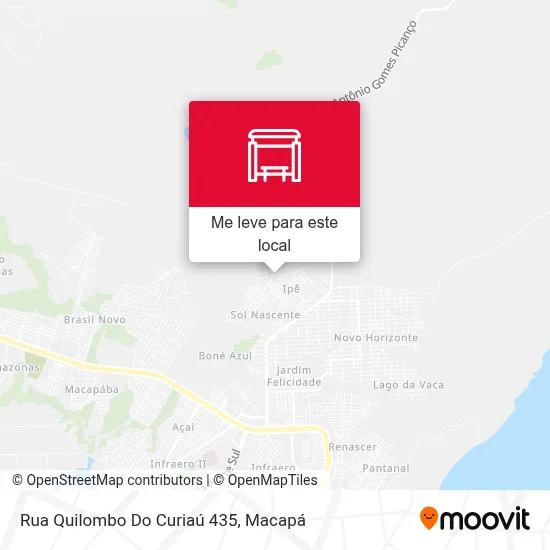 Rua Quilombo Do Curiaú 435 mapa