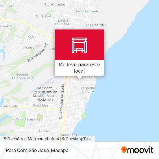Pará Com São José mapa