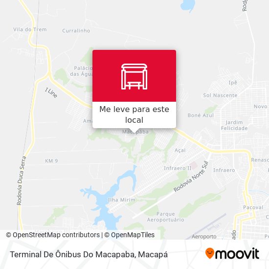 Terminal De Ônibus Do Macapaba mapa