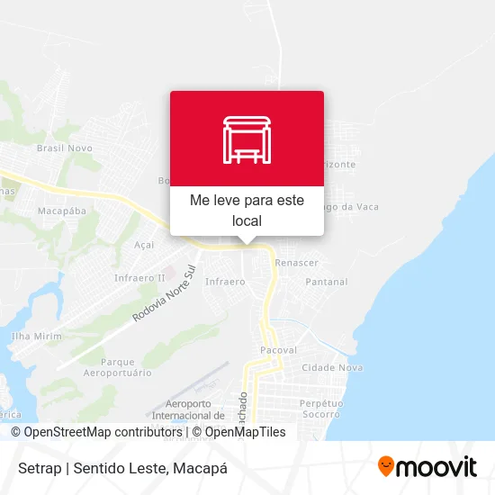 Setrap | Sentido Leste mapa