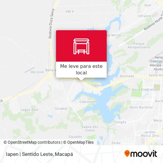 Iapen | Sentido Leste mapa
