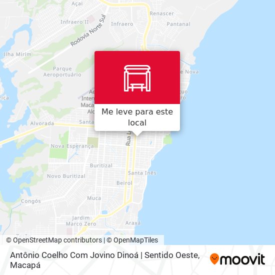 Antônio Coelho Com Jovino Dinoá | Sentido Oeste mapa