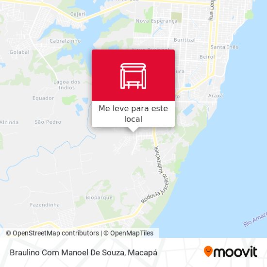 Braulino Com Manoel De Souza mapa