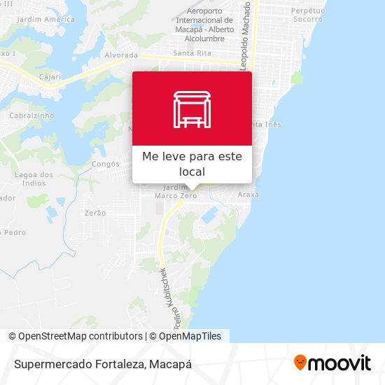 Supermercado Fortaleza mapa