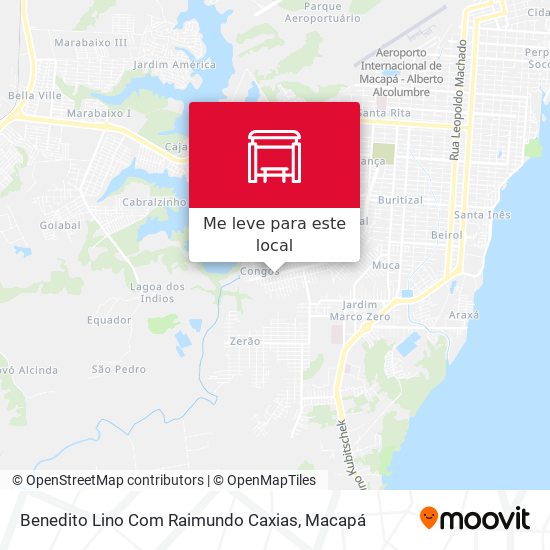 Benedito Lino Com Raimundo Caxias mapa