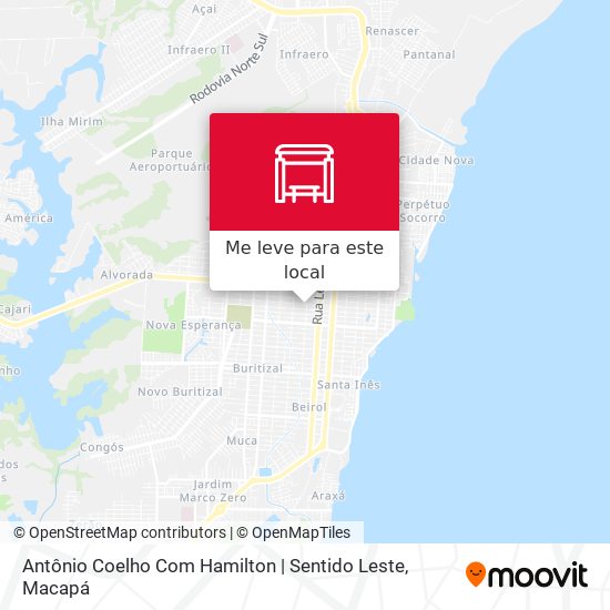 Antônio Coelho Com Hamilton | Sentido Leste mapa