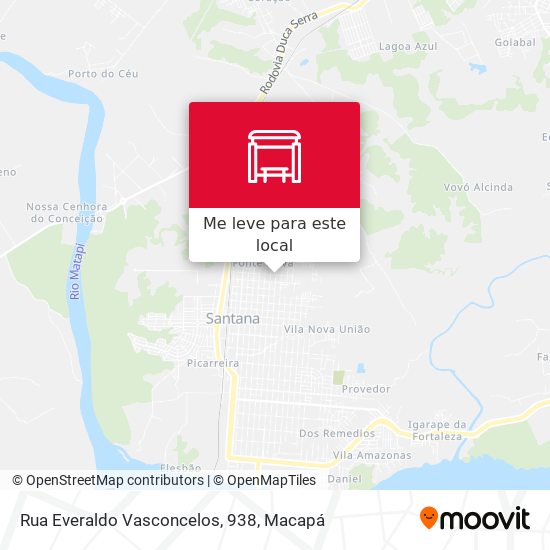 Rua Everaldo Vasconcelos, 938 mapa