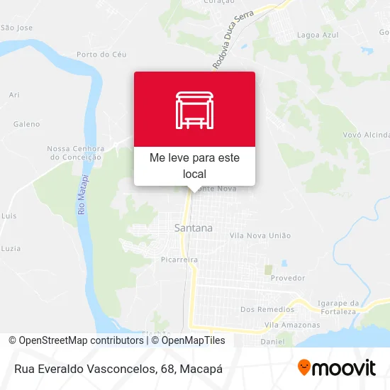 Rua Everaldo Vasconcelos, 68 mapa