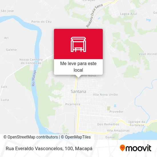 Rua Everaldo Vasconcelos, 100 mapa