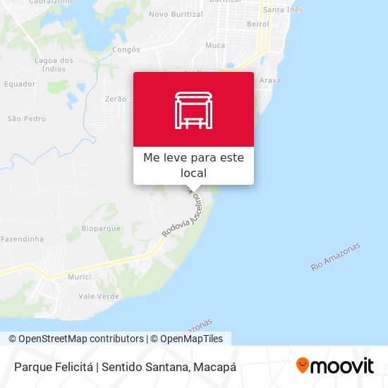 Parque Felicitá | Sentido Santana mapa