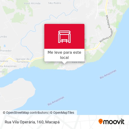Rua Vila Operária, 160 mapa