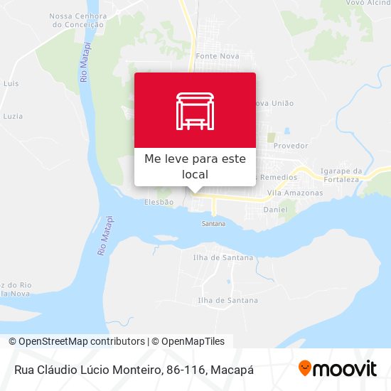 Rua Cláudio Lúcio Monteiro, 86-116 mapa
