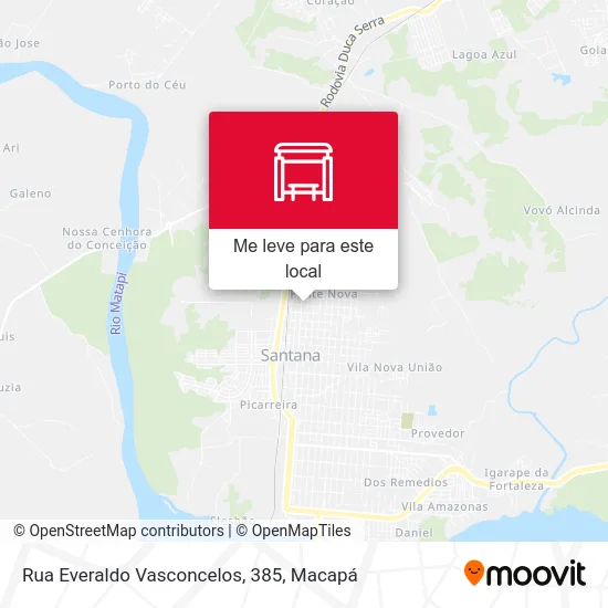 Rua Everaldo Vasconcelos, 385 mapa