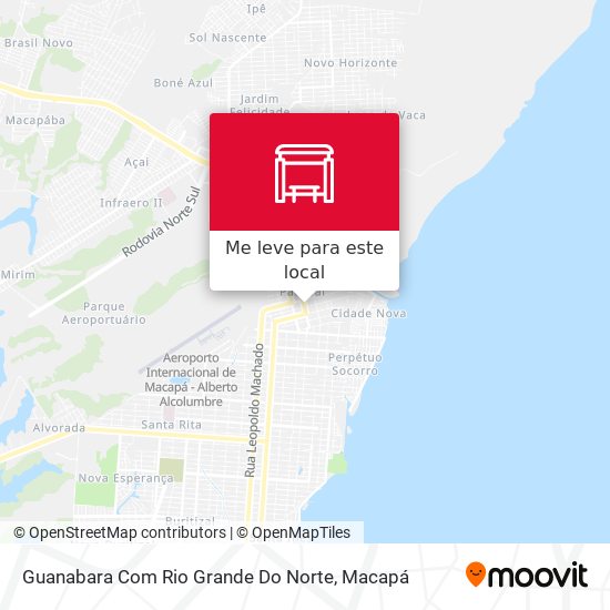 Guanabara Com Rio Grande Do Norte mapa