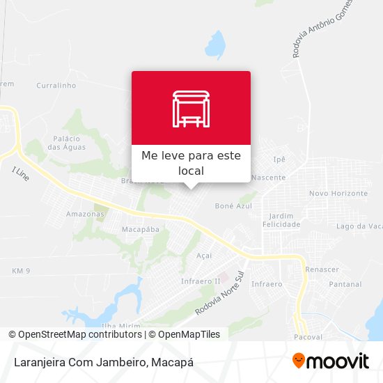 Laranjeira Com Jambeiro mapa
