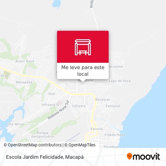 Escola Jardim Felicidade mapa
